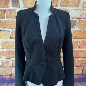 WHBM Black Peplum Blazer size 6